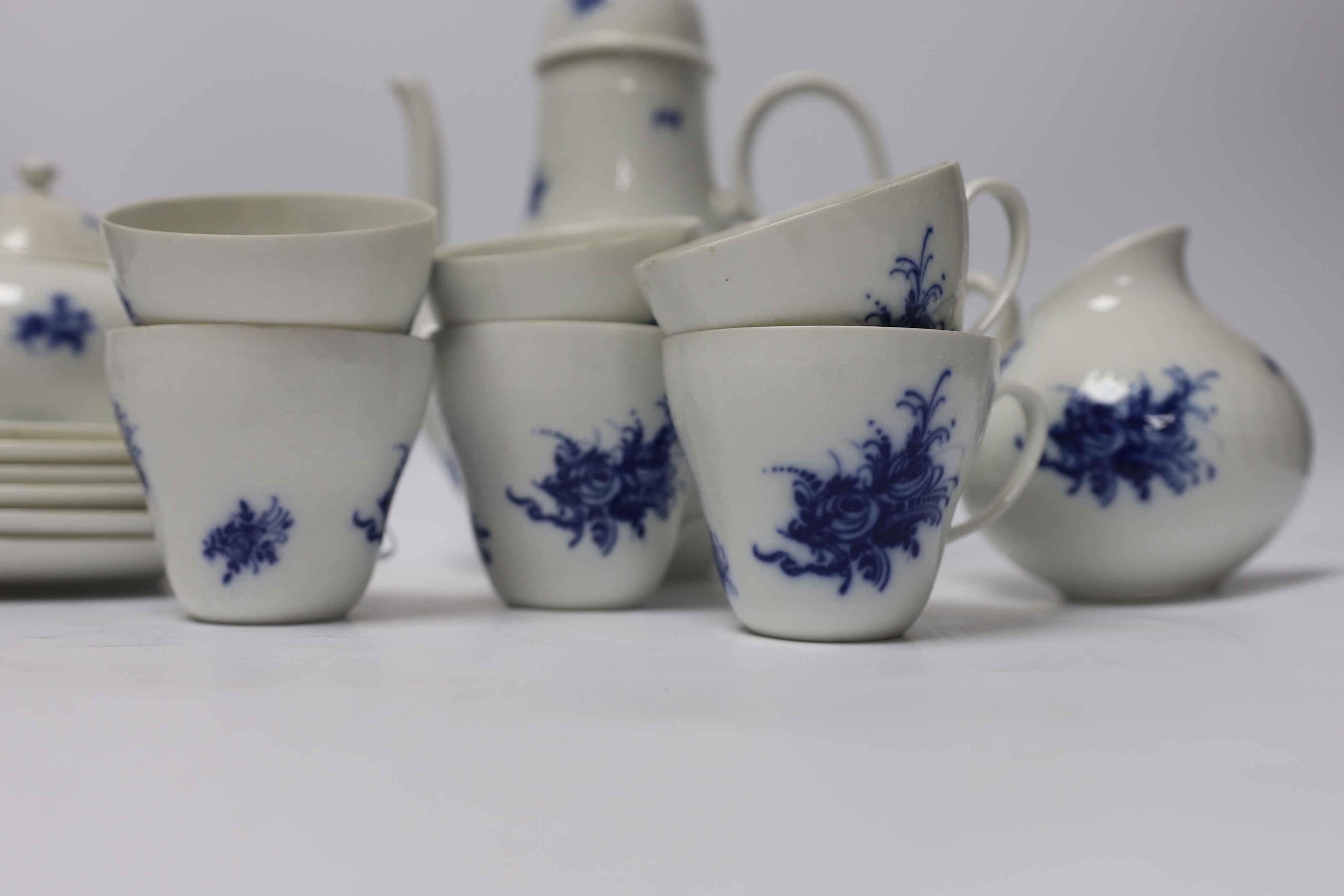 A Rosenthal blue and white coffee set
